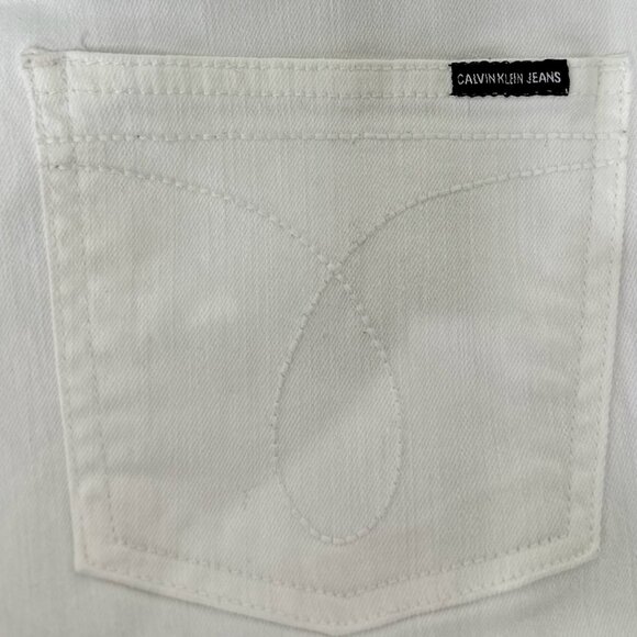 Calvin Klein Jeans Boys White Denim Jeans - Picture 7 of 12